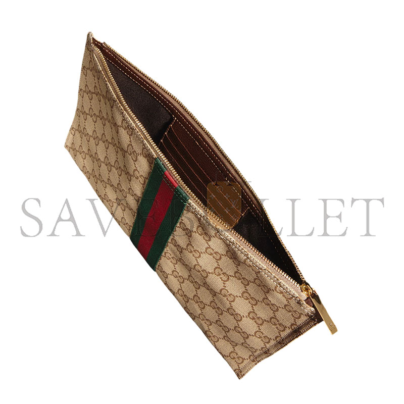 GUCCI LARGE POUCH WITH WEB 876054 (30*19cm)